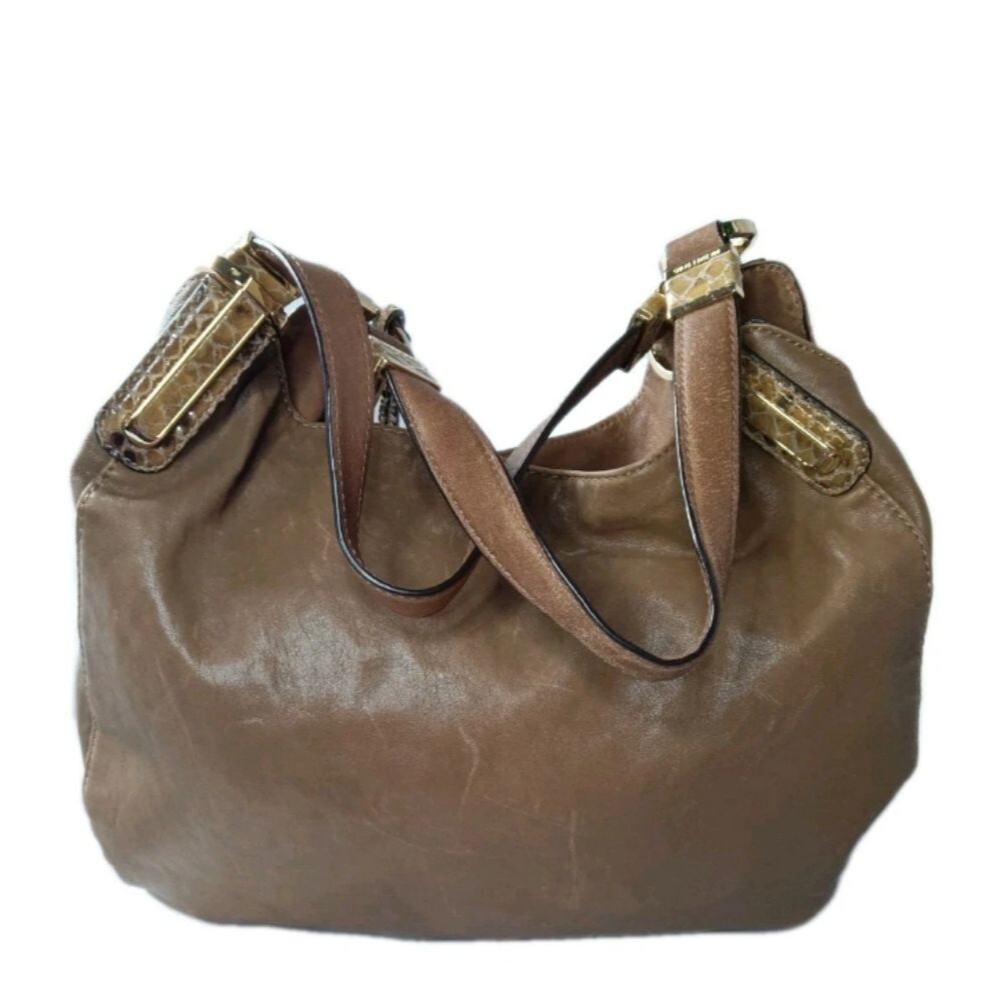 Michael Kors Leather Shoulder Tote Large Handbag Retail $375 - Picture 3 of 11